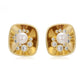Ohrringe aus goldplattierter Legierung mit Glasperle und weißem Emporia® Kristall