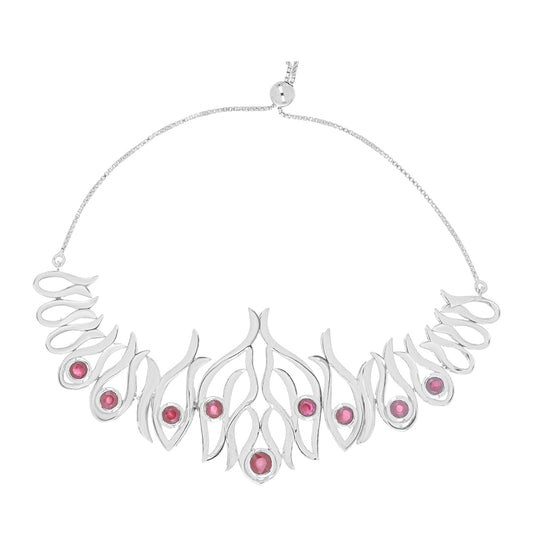 Silberarmband mit Rubin aus Madagaskar