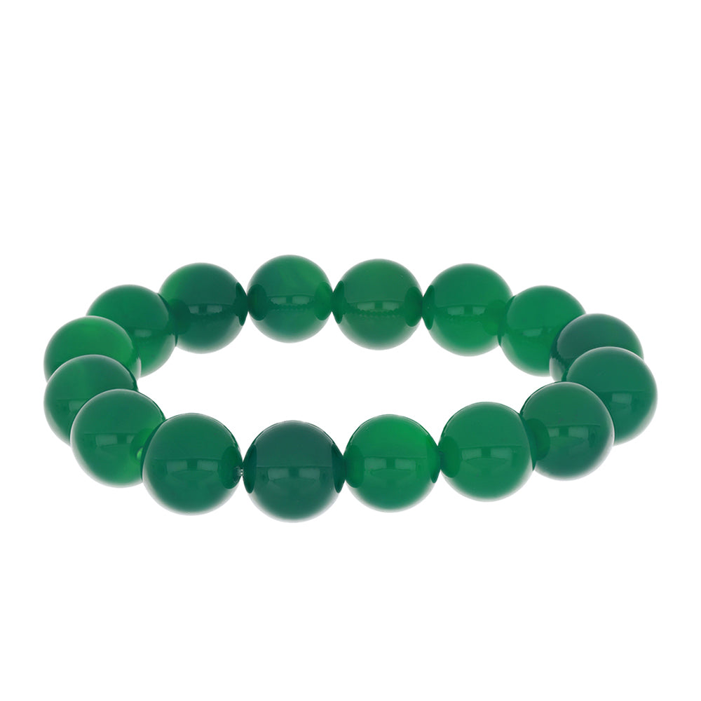 Nugget Armband mit grünem Achat 1 
