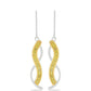 Silberohrringe mit gelbem Diamant