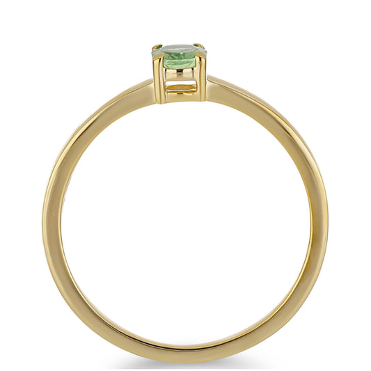 Goldring mit Tsavorit-Granat