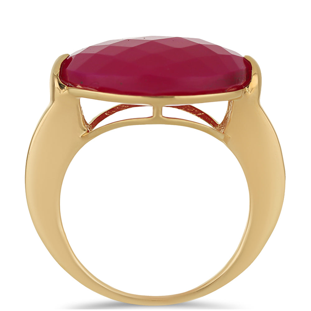 Goldplattierter Silberring 2 