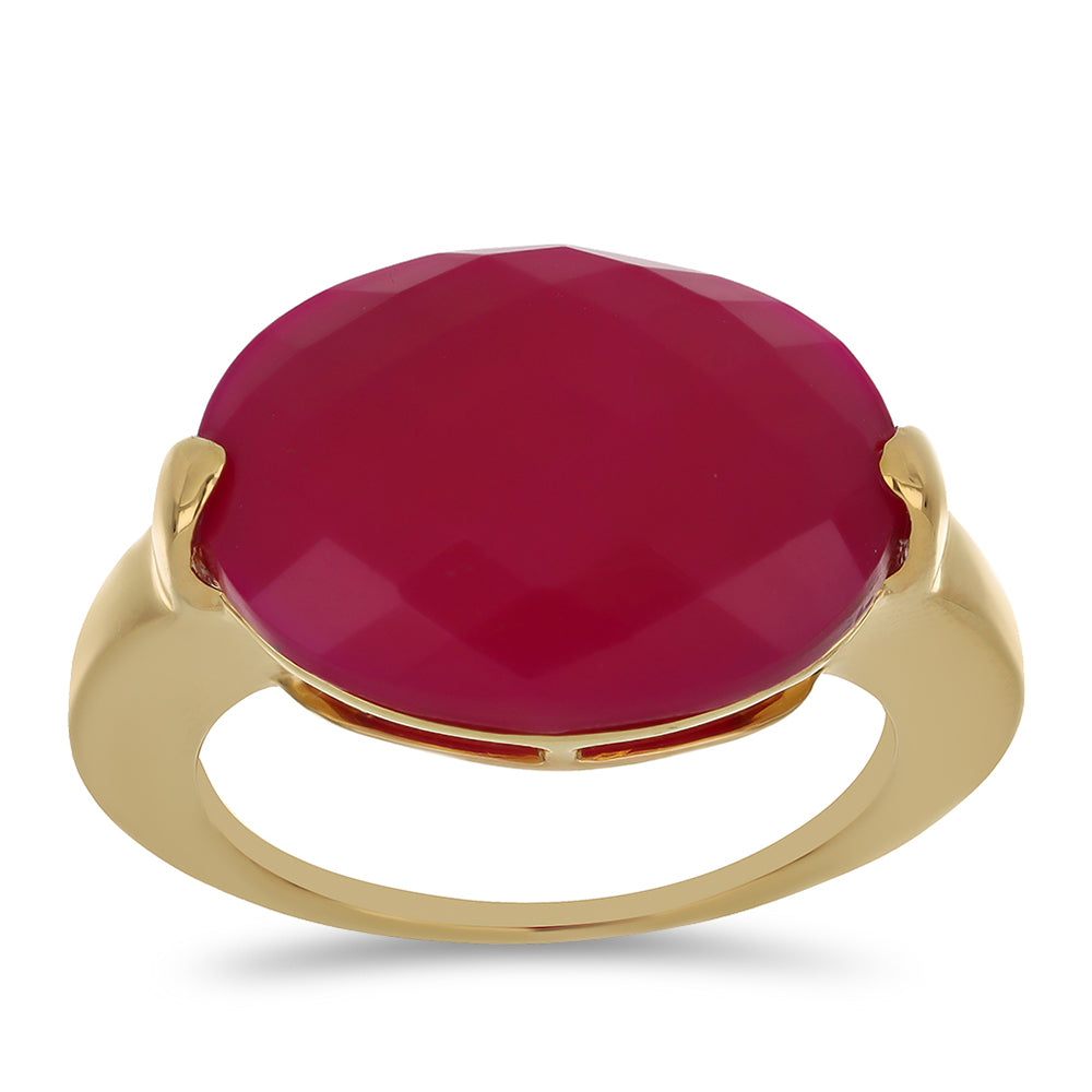 Goldplattierter Silberring 3 