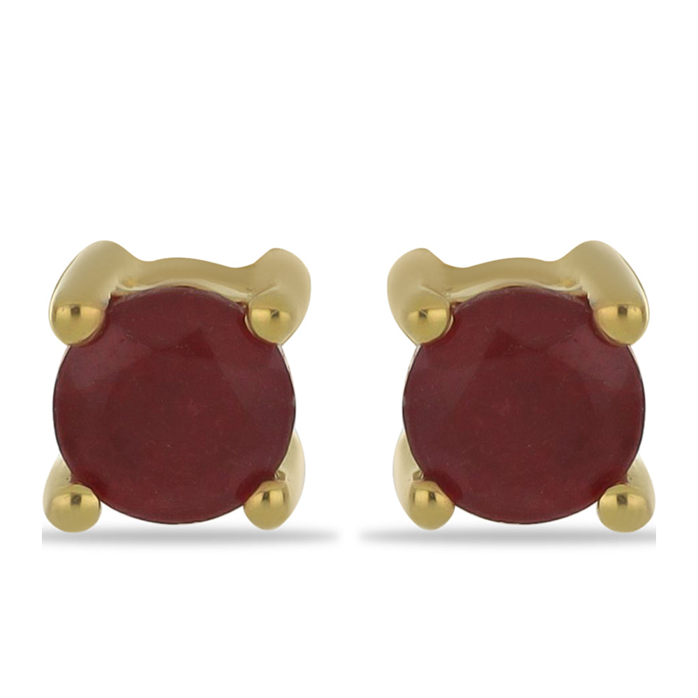 schmuckgarnitur aus Goldplattierte Silber mit Rubin aus Madagaskar