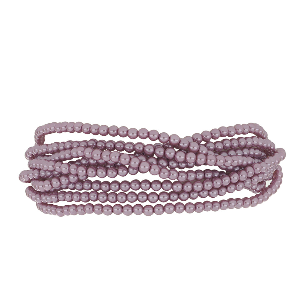 Goldplattiertes Silberarmband mit lilafarbener Süßwasserperle 2 