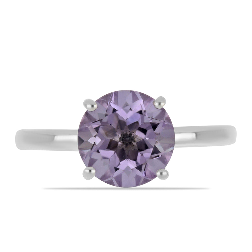 Silberring mit Rose De France Amethyst