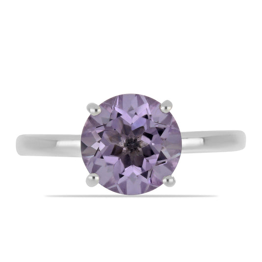 Silberring mit Rose De France Amethyst