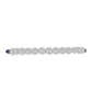 Silberarmband mit Rose De France Amethyst und weißer Süßwasserperle