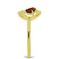 Goldplattierter Silberring mit Barton Granat