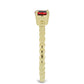 Goldplattierter Silberring mit Barton Granat