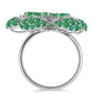 Silberring mit brasilianischem Smaragd