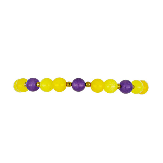 Goldplattiertes Silberarmband mit Zitronen-Chalcedon