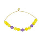 Goldplattiertes Silberarmband mit Zitronen-Chalcedon
