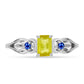 Silberring mit gelbem Saphir