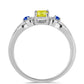 Silberring mit gelbem Saphir