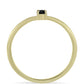 Goldring mit schwarzem Diamant