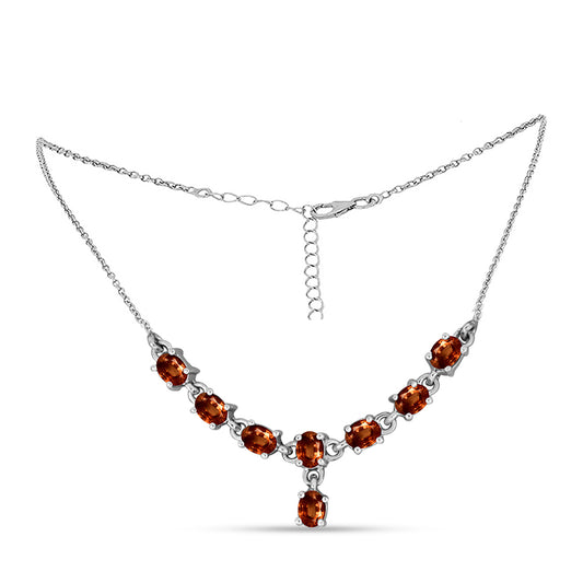 Silberhalskette mit Andalusit