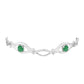 Silberarmband mit brasilianischem Smaragd