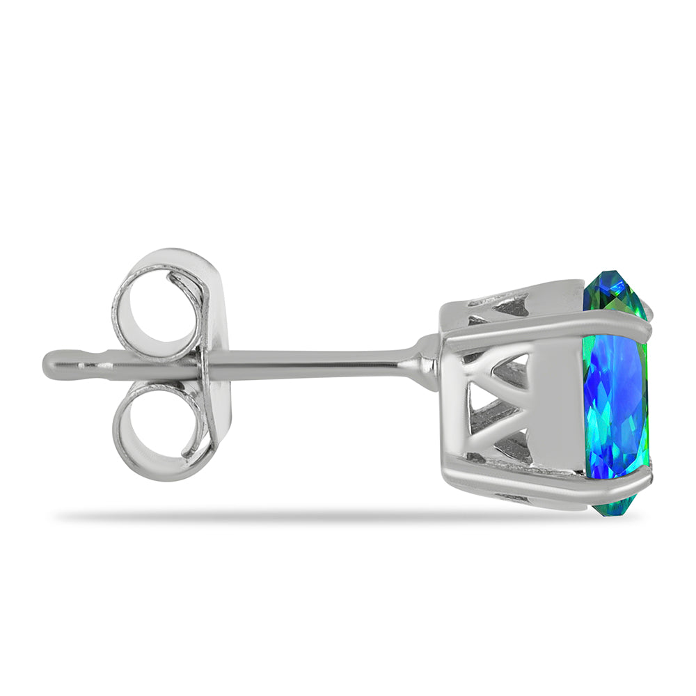 Silberohrringe mit Pfauenquarz 2 