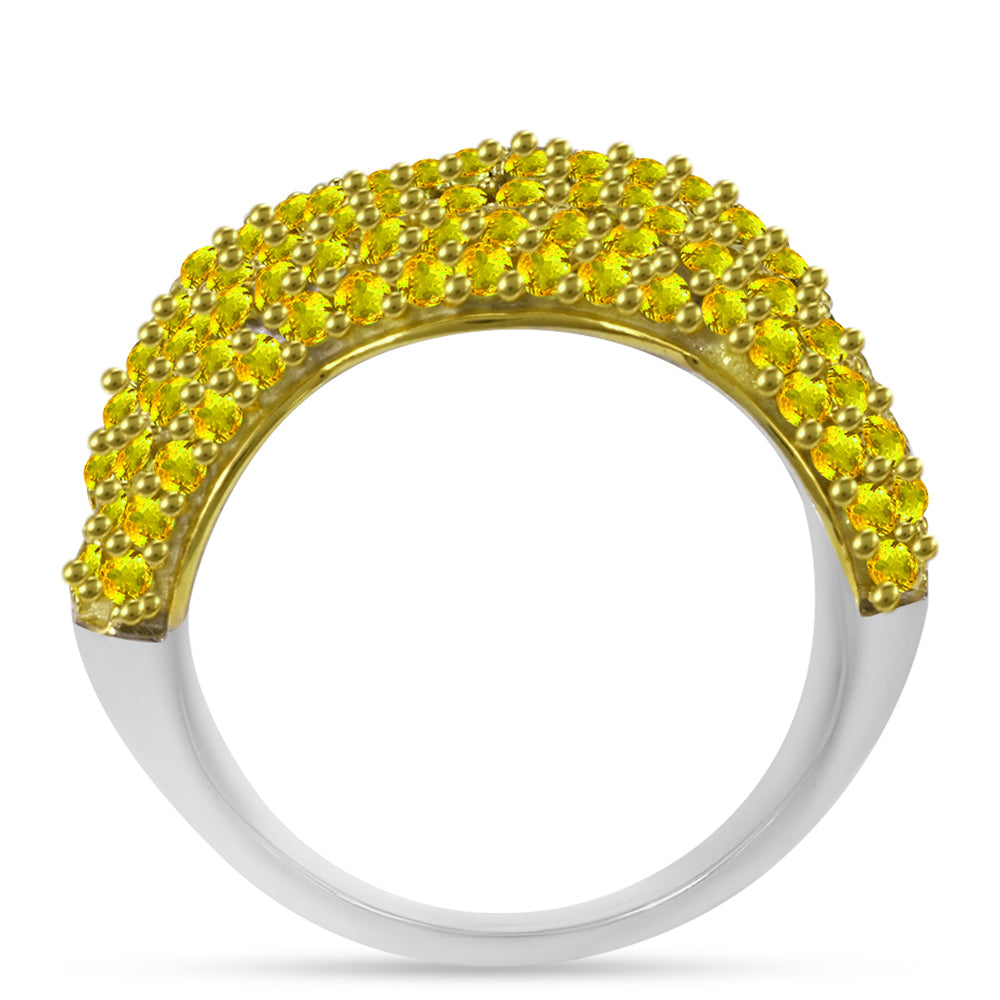 Silberring mit Zitrin aus dem Ural 3 