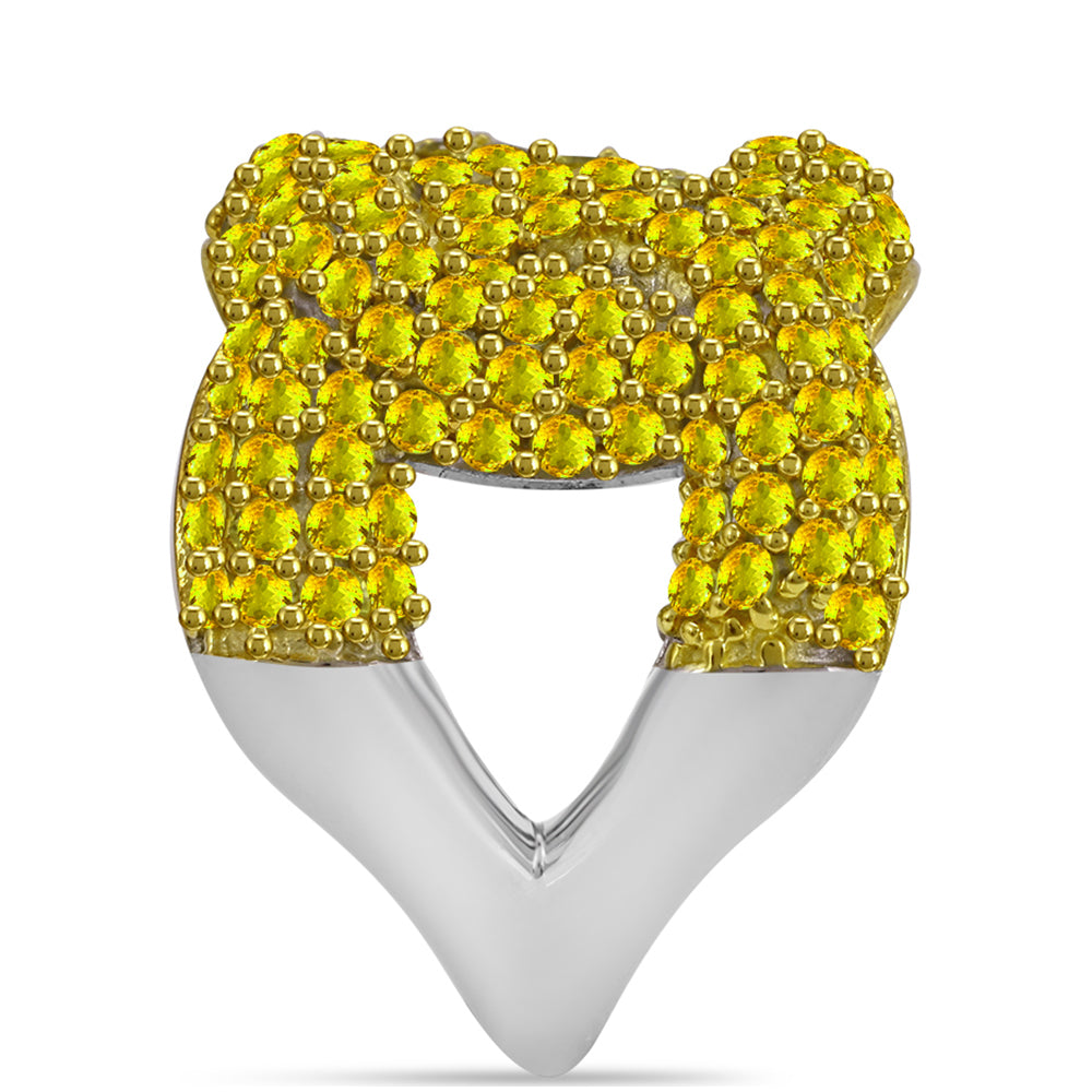 Silberring mit Zitrin aus dem Ural 4 