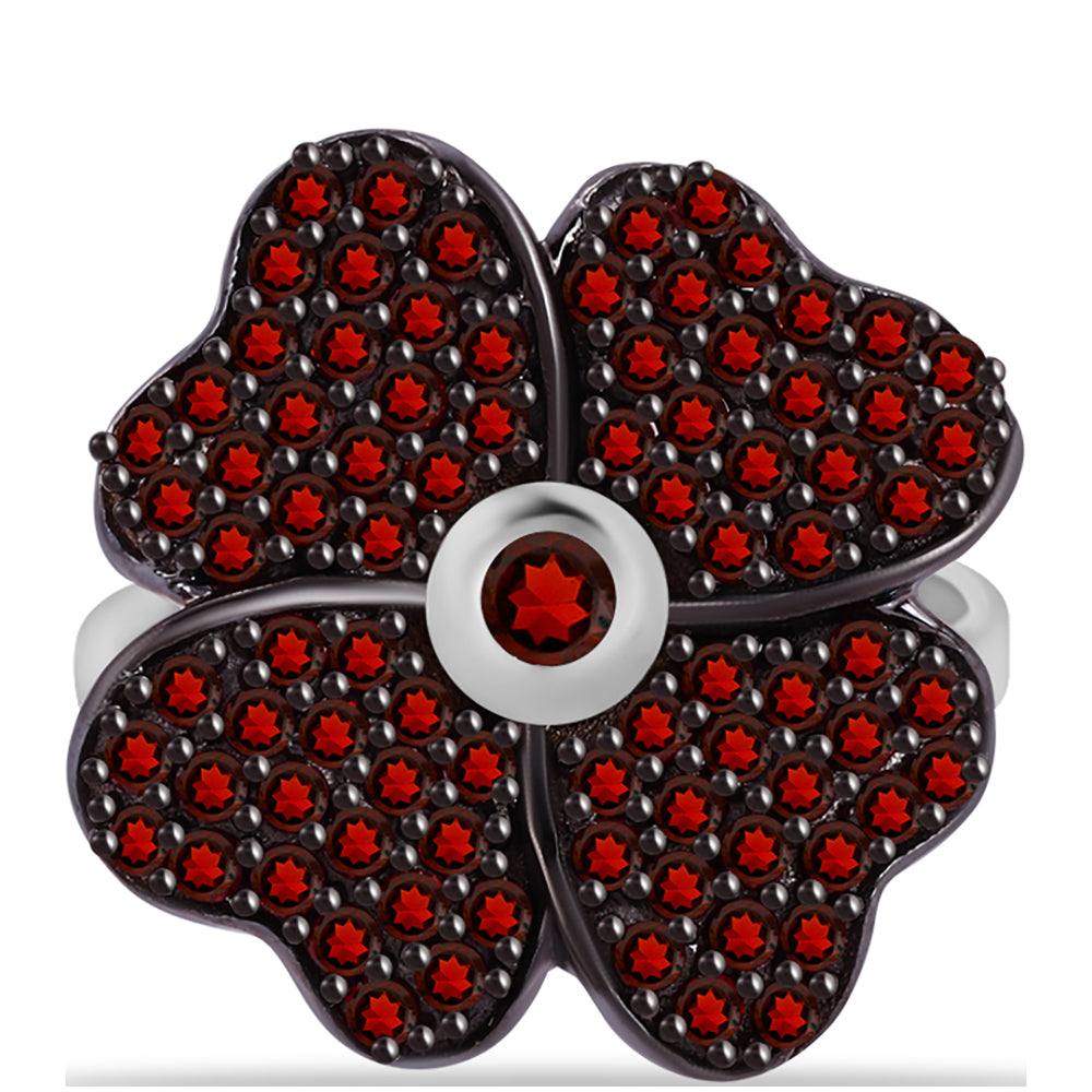 Silberring mit Barton Granat 1 