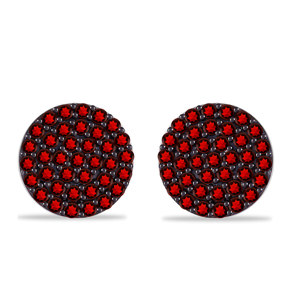 Silberohrringe mit Barton Granat