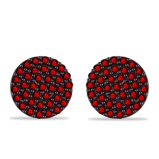 Silberohrringe mit Barton Granat