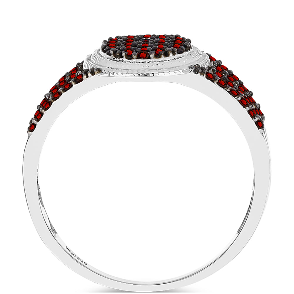 Silberring mit Barton Granat 2 