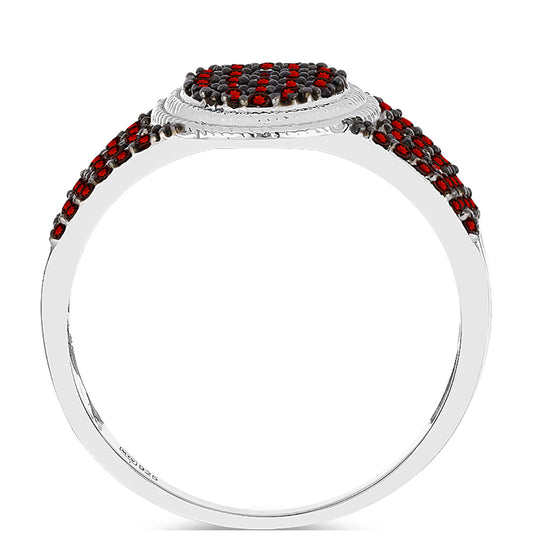 Silberring mit Barton Granat