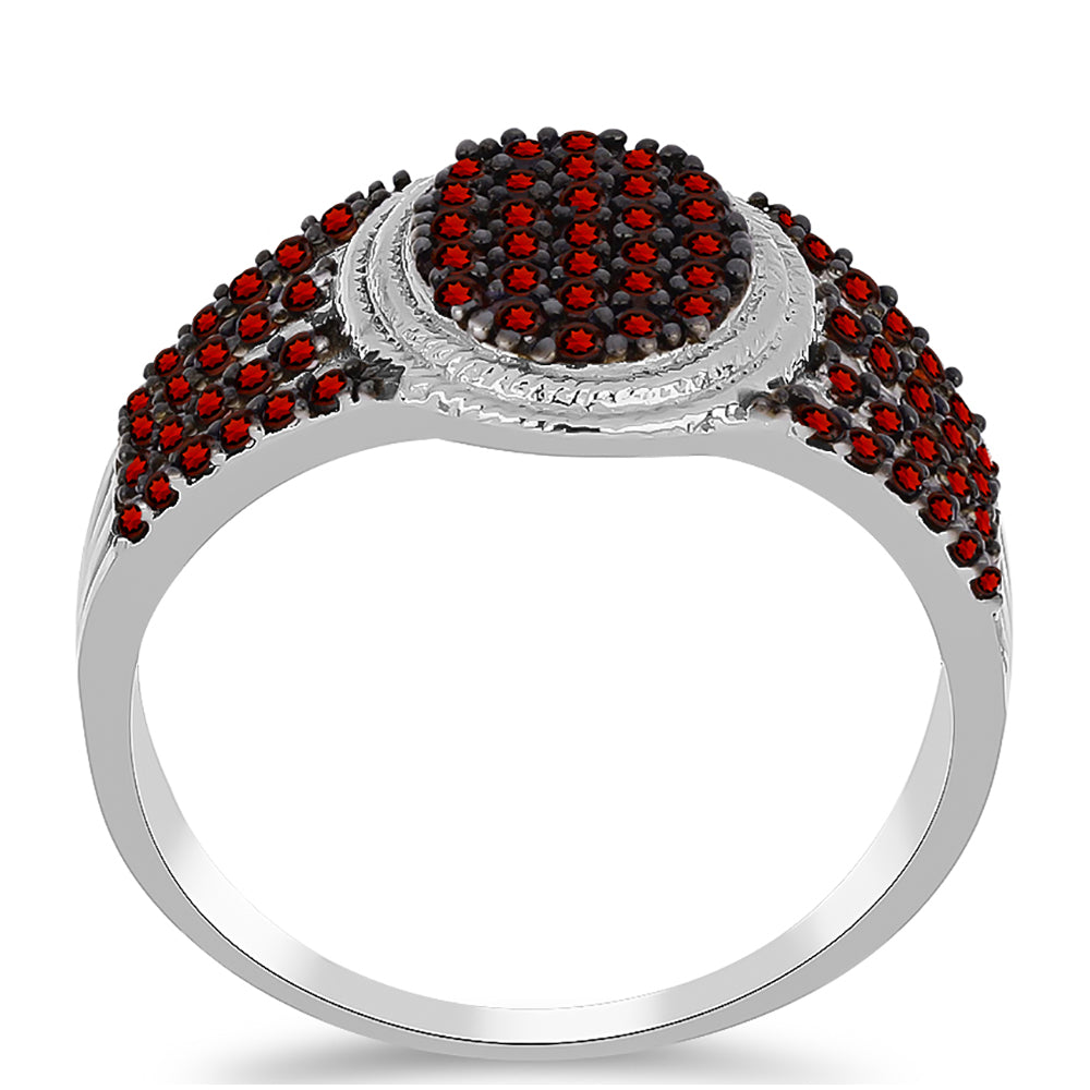 Silberring mit Barton Granat 3 