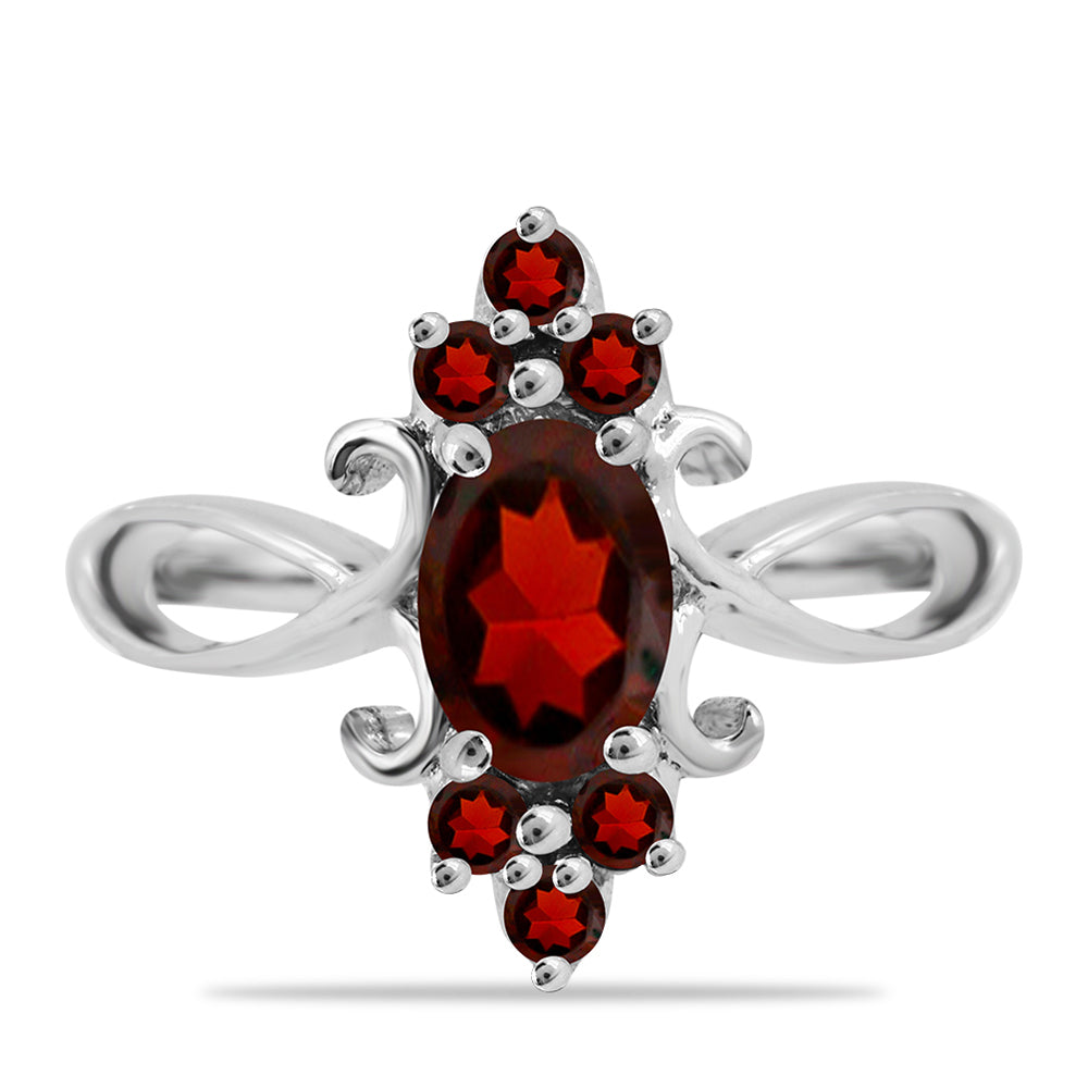 Silberring mit Barton Granat 1 