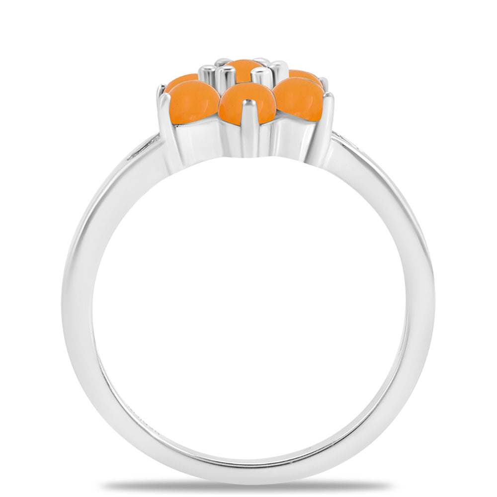 Silberring mit gelbem Jade 2 