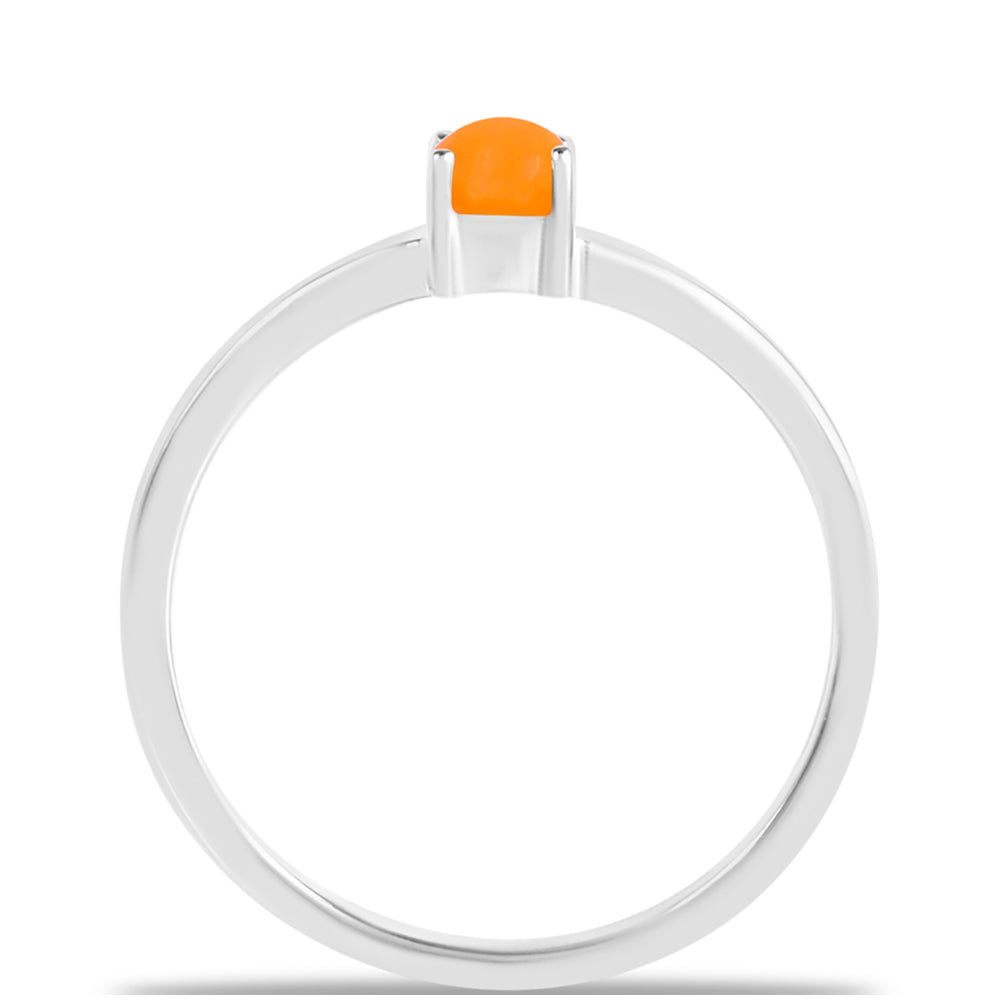 Silberring mit gelbem Jade 2 