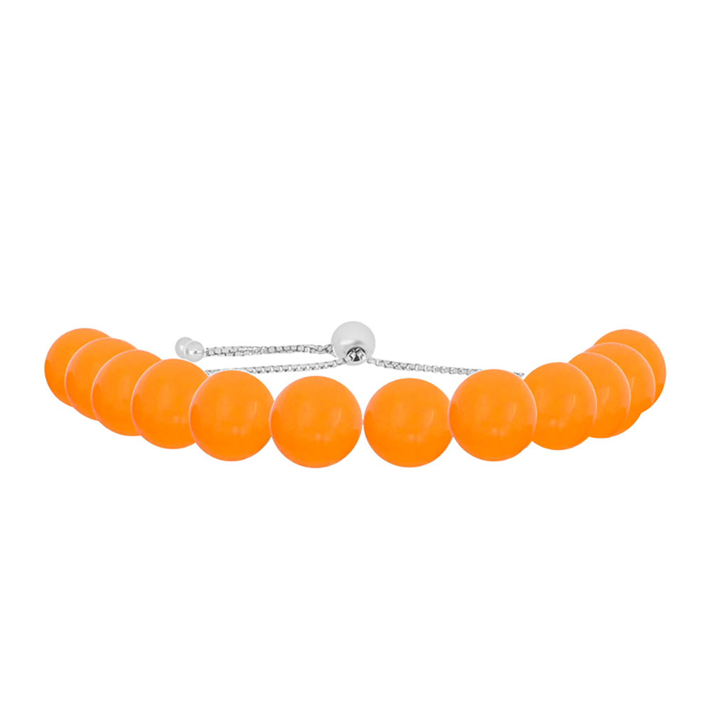 Silberarmband mit gelbem Jade 2 
