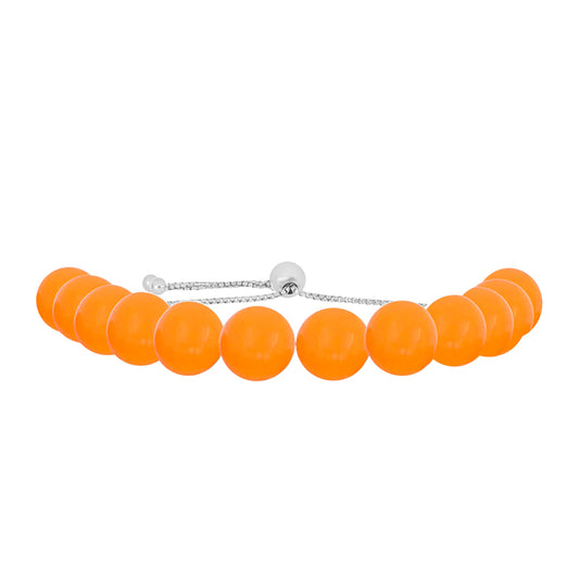 Silberarmband mit gelbem Jade