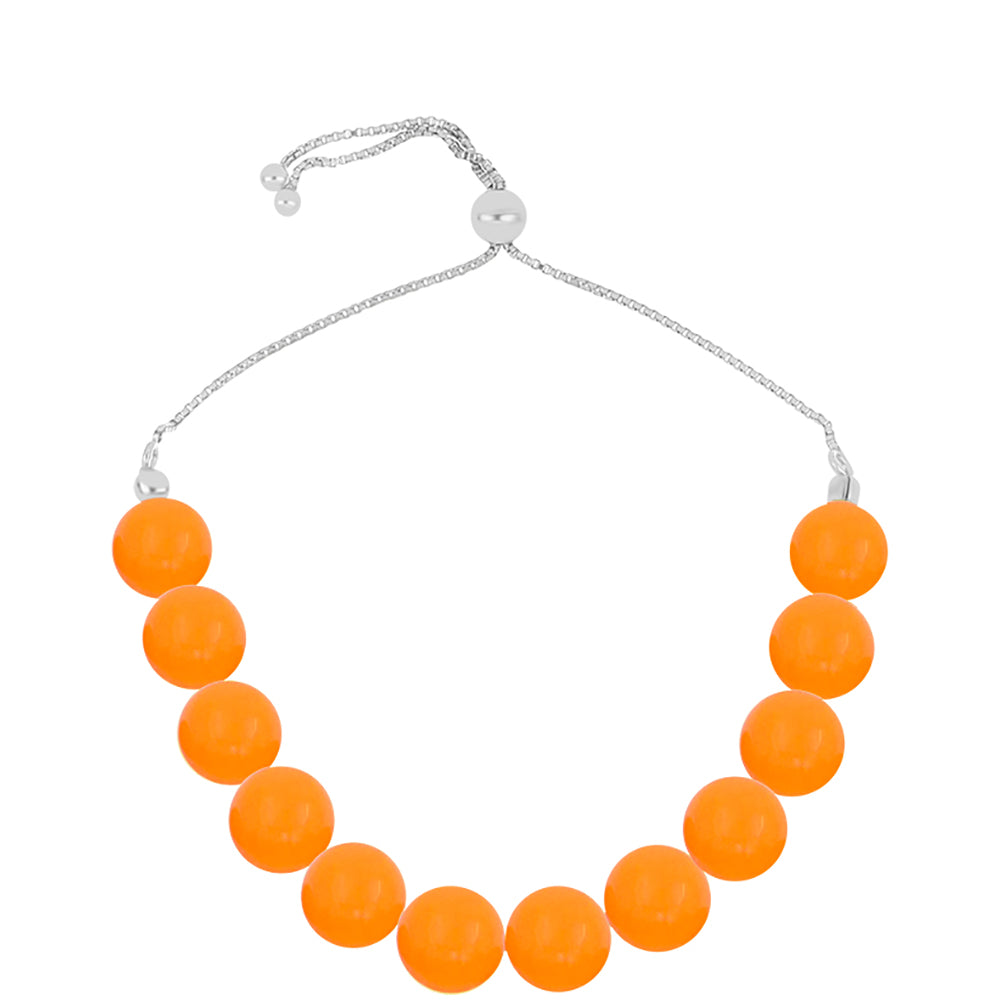 Silberarmband mit gelbem Jade 1 