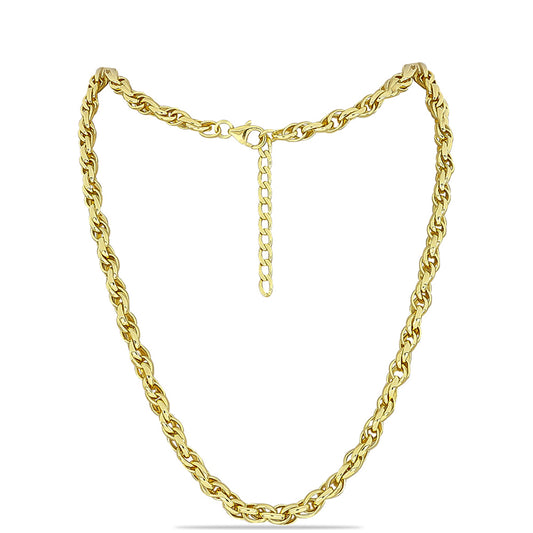 Goldplattierte Silberhalskette