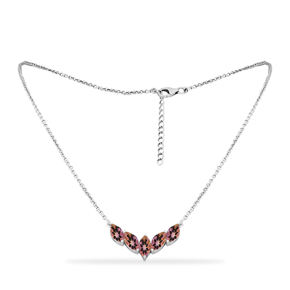 Silberhalskette mit Anahi Ametrin 1 