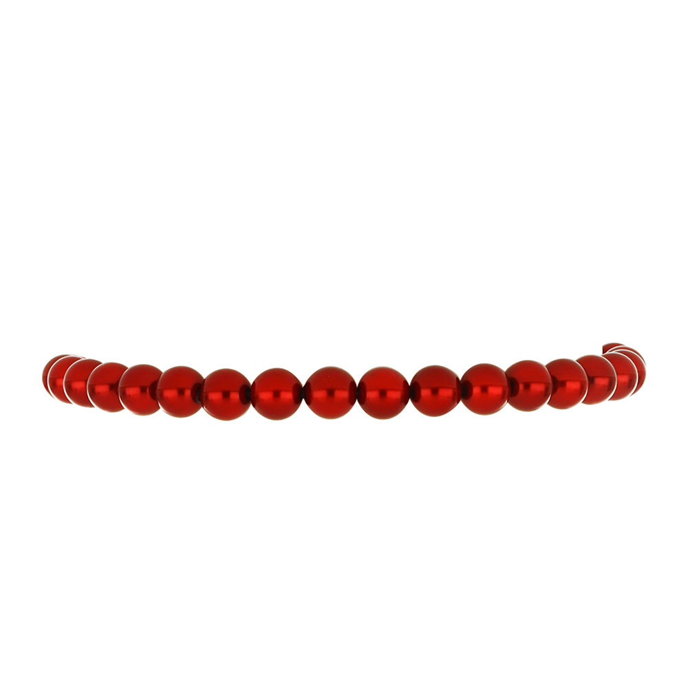 Goldplattiertes Silberarmband mit roter Süßwasserperle 2 