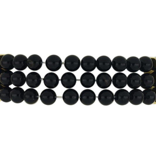 Goldplattiertes Silberarmband mit schwarzem Onyx und weißem Topas