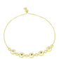 Goldplattiertes Silberarmband mit Champagner-Diamant und weißem Diamant