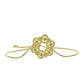 Goldplattiertes Silberarmband mit Champagner-Diamant und weißem Diamant