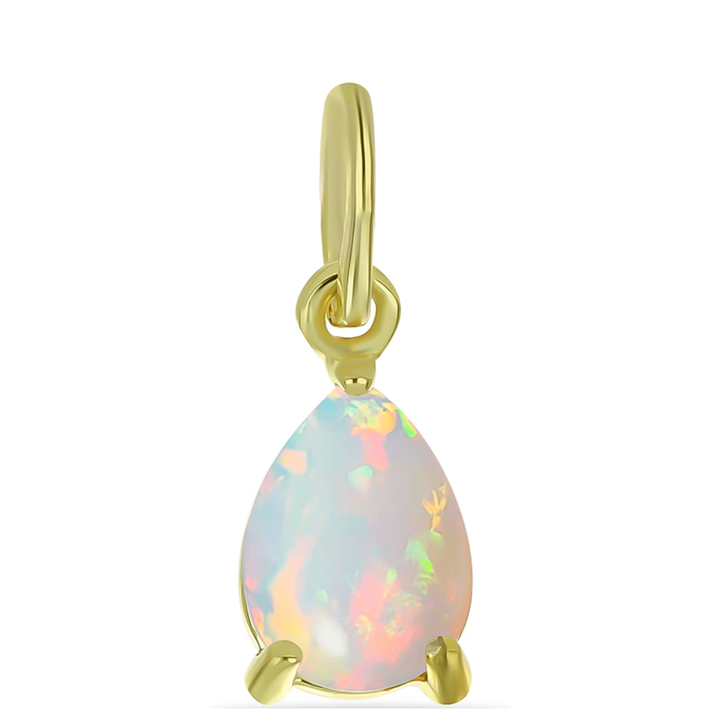 Goldplattierter Silberanhänger mit Welo-Opal 1 