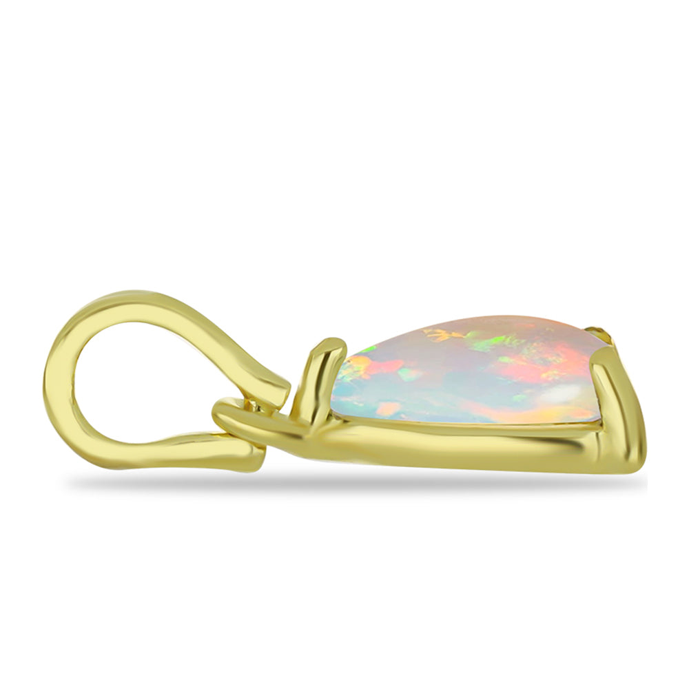 Goldplattierter Silberanhänger mit Welo-Opal 2 