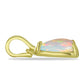 Goldplattierter Silberanhänger mit Welo-Opal