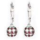 Silberohrringe mit Rubin aus Madagaskar
