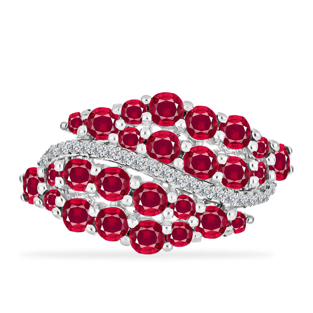 Silberring mit Rubin aus Madagaskar 1 