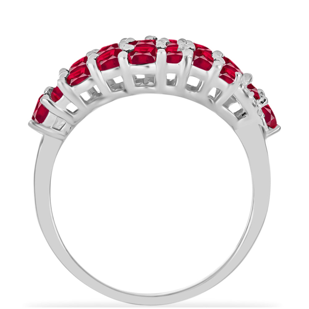 Silberring mit Rubin aus Madagaskar 2 