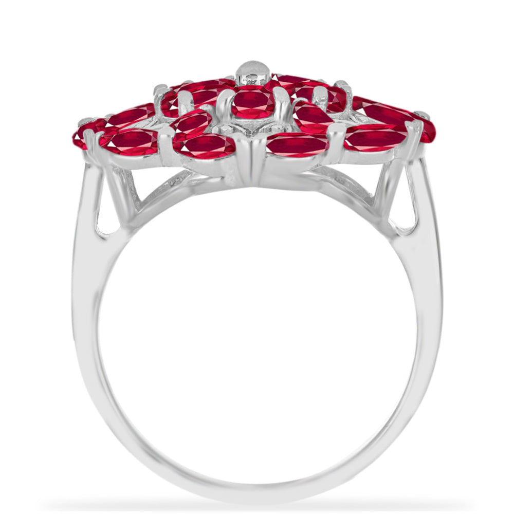 Silberring mit Rubin aus Madagaskar 2 